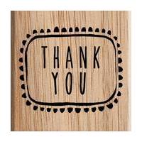 Contemporary Thank You Box Stamp 3.8 x 3.8 cm