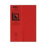Color Base Coral Red Card A4 20 Sheets
