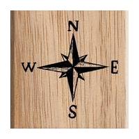 Compass Travel Stamp 3.8 x 3.8 c...