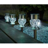 colour changing solar lights set of 4