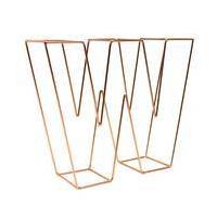 Copper Wire Letter W 15 cm