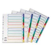 Concord Polypropylene A4 Divider 10 Part Multicoloured 06901