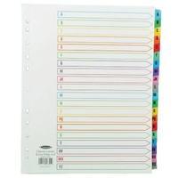 Concord A-Z A4 Extra-Wide For Punched Pocket White With Multi-Colour