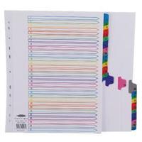 concord 1 31 a4 extra wide for punched pocket white with multi colour