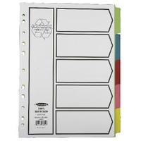 Concord Recycled A4 Dividers 5 P...