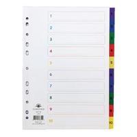 concord 1 10 a4 multicoloured polypropylene index 66399