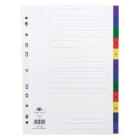 Concord 1-12 A4 Multicoloured Polypropylene Index 66499