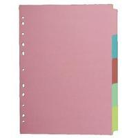 Concord Pastel A4 5-Part Subject Divider Pack of 5 71190