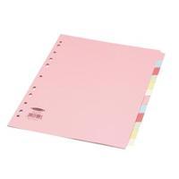 concord pastel a4 12 part subject divider 71499j14