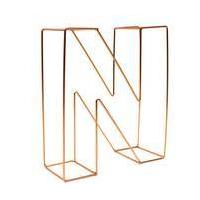 Copper Wire Letter N 15 cm