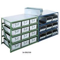 Counter / Bench Storage Units for 12 Tote Pans 850h x 1040w x 305d