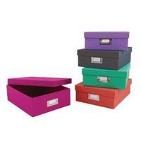 Concord Colour Stationery Boxes Assorted Pack of 5 7848-CLR