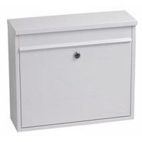 Correo White - Steel Post Box