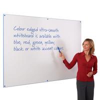 Colour edged whiteboard 1200 x 2400