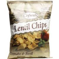 Cofresh Lentil/Tom/Basil Chips, 40gr