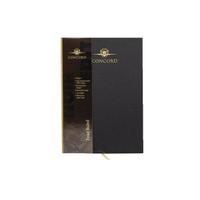 Concord Noir Casebound A4 Notebook Hardback Feint Ruled With Margin
