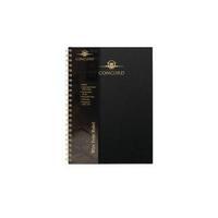Concord Noir A4 Notebook Wirebound Hardback Feint Ruled With Margin