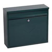 correo green steel post box