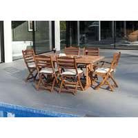 cornis rectangular 6 seater dining set