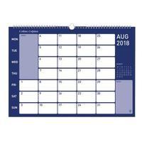 Collins Colplan CMC A3 2018 Wirebound Memo Calendar Month to View Ref