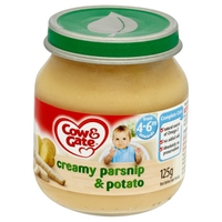 Cow & Gate Creamy Parsnip & Potato from 4-6m Onwards 125g