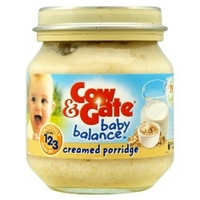 cow gate creamed porridge from 6m onwards 125g