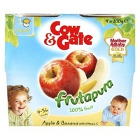 Cow & Gate Apple & Banana from 4-36 Months 4 x 100g