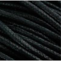 Cotton Beading Cord. Black 1mm x 25m roll