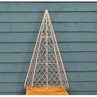 cone shaped metal topiary frame by burgon ball