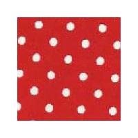 cotton poplin fabric mini spot red