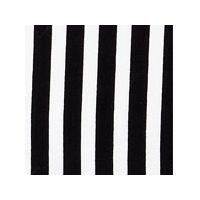 Cotton Poplin Fabric Stripe - Black