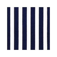 Cotton Poplin Fabric Stripe - Navy