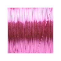 coloured enamelled wire 09mm pink each