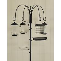 complete bird feeder station with 4 feeders by gardman