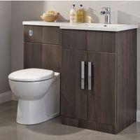 Cooke & Lewis Ardesio Bodega Grey RH Vanity & Toilet Pack