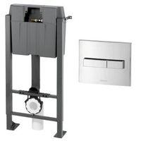 Cooke & Lewis Grey Wall Mounted Toilet Frame & Concealed Cistern