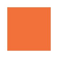 Coloured Tissue Paper 19gsm - Orange. Pack of 26