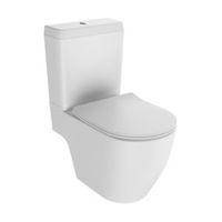 Cooke & Lewis Helena Modern Open Back Close Coupled Toilet with Soft Close Seat