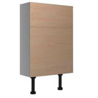 Cooke & Lewis Antero Oak Effect Slimline Toilet Cabinet (W)500mm