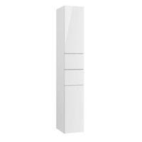 Cooke & Lewis Santini Gloss White 2 Door 2 Drawer Tall Unit (W)300mm