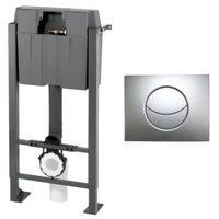 Cooke & Lewis Grey Wall Mounted Toilet Frame & Concealed Cistern