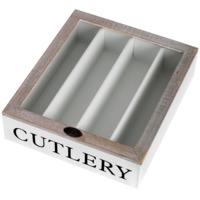 Country Style Wooden Cutlery Box