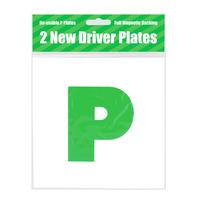 county stationery magnetic p green plates 2 pack