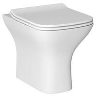 cooke lewis lanzo contemporary back to wall toilet with soft close sea ...