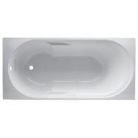 cooke lewis shaftesbury acrylic rectangular straight bath l1600mm w750 ...