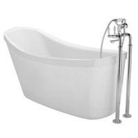 Cooke & Lewis Duchess Acrylic Oval Freestanding Bath (L)1500mm (W)810mm