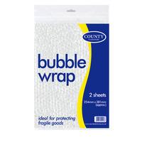 County Stationery Bubble Wrap Sheets - Medium