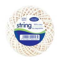 county stationery cotton bio degradable string balls 60m