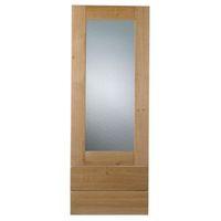 Cooke & Lewis Chesterton Solid Oak Tall Dresser Door & Drawer Front (W)500mm Set of 3