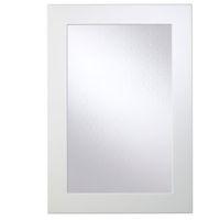 Cooke & Lewis Raffello High Gloss White Slab Glazed Door (W)500mm